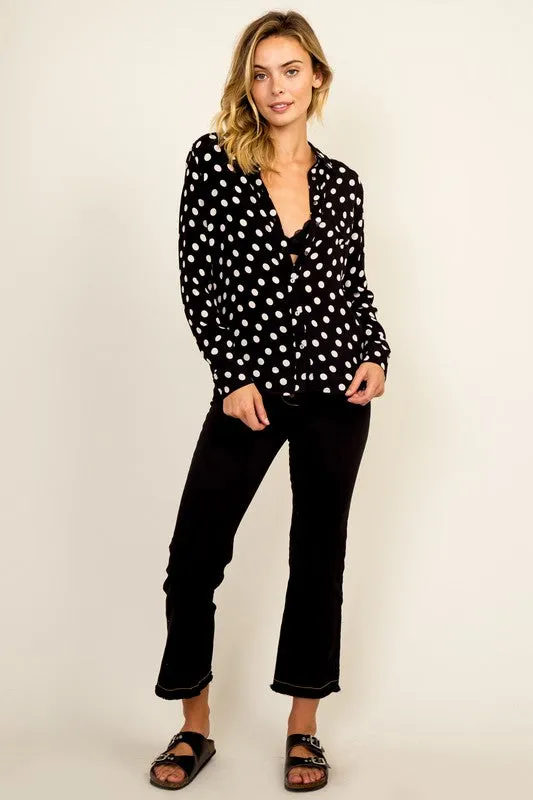 SUDDEN SUNSHINE POLKA DOT TOP