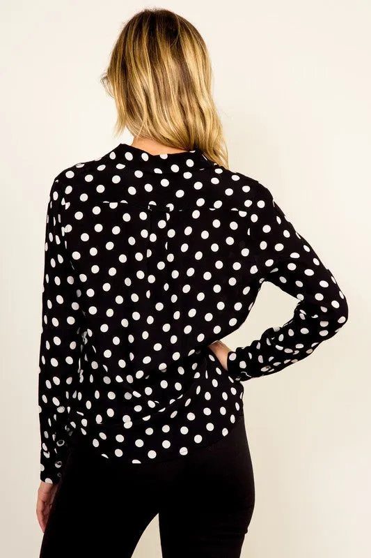 SUDDEN SUNSHINE POLKA DOT TOP