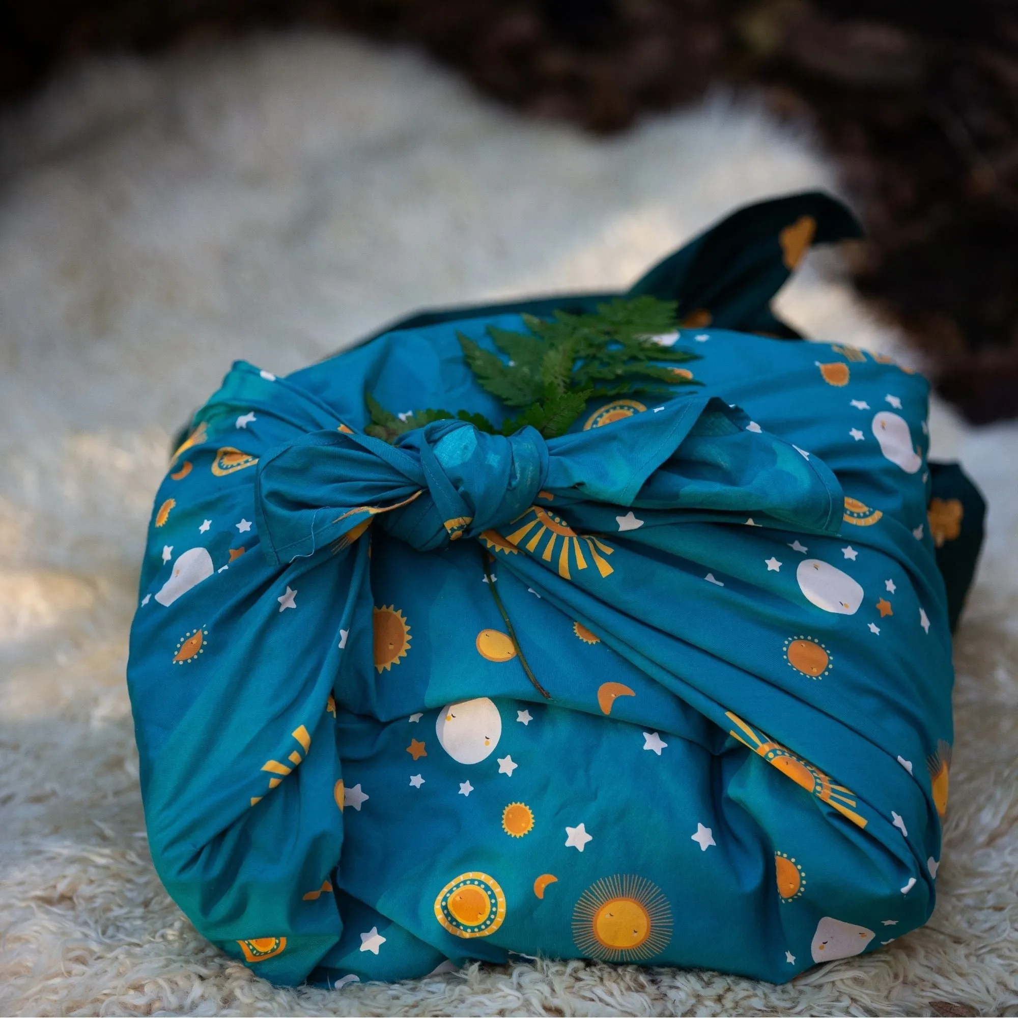 Sun And The Stars Furoshiki Fabric Gift Wrapping Service
