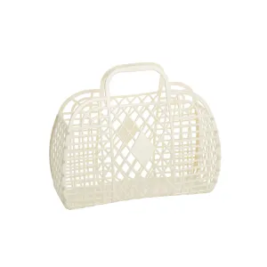 Sun Jellies Small Retro Basket - Cream