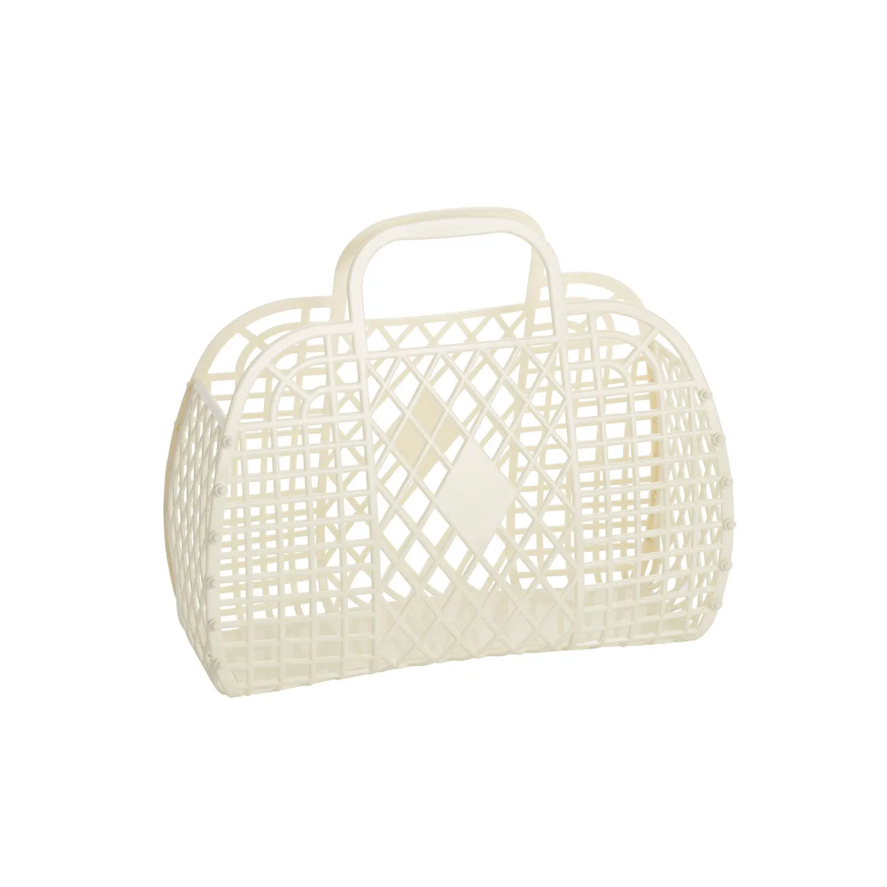 Sun Jellies Small Retro Basket - Cream