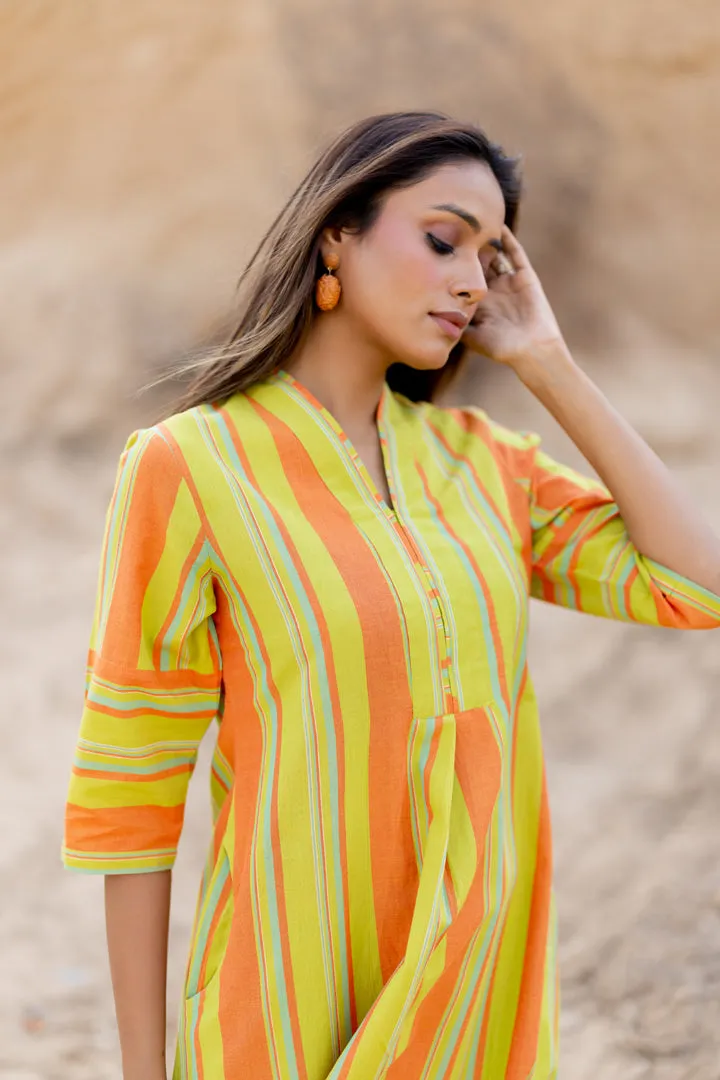 Sunset Stripes Kurta Set