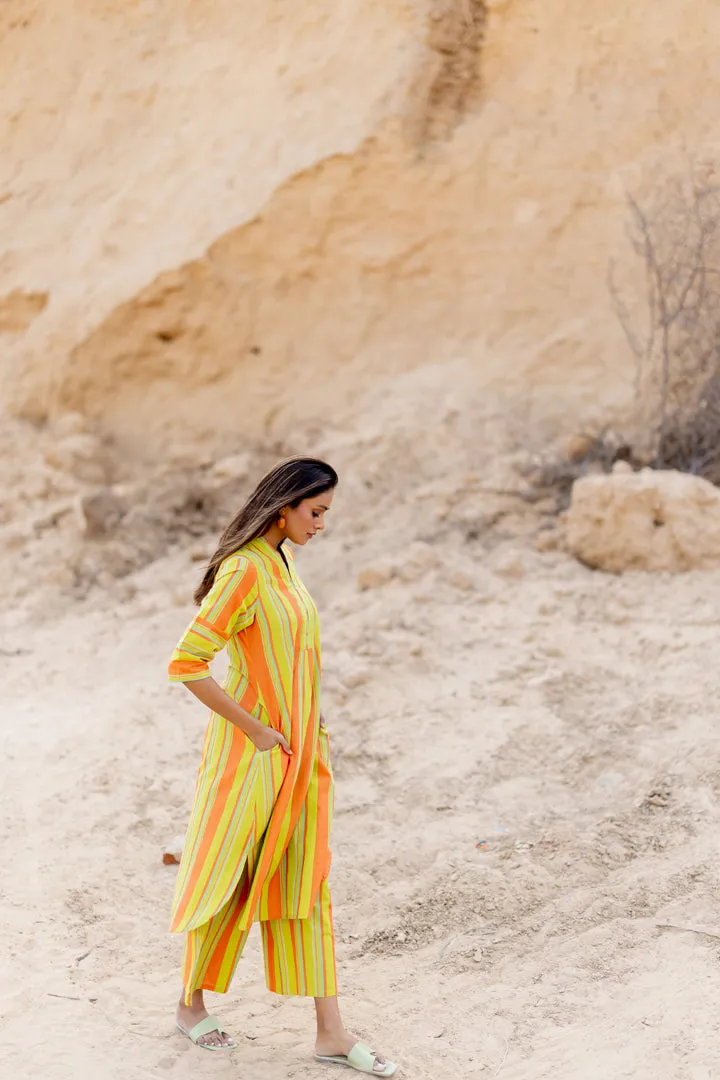 Sunset Stripes Kurta Set