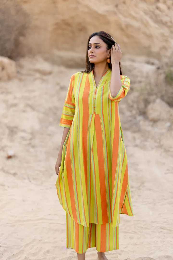 Sunset Stripes Kurta Set