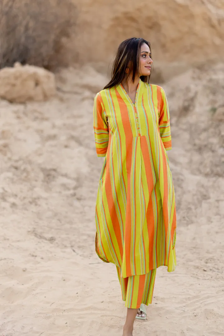 Sunset Stripes Kurta Set