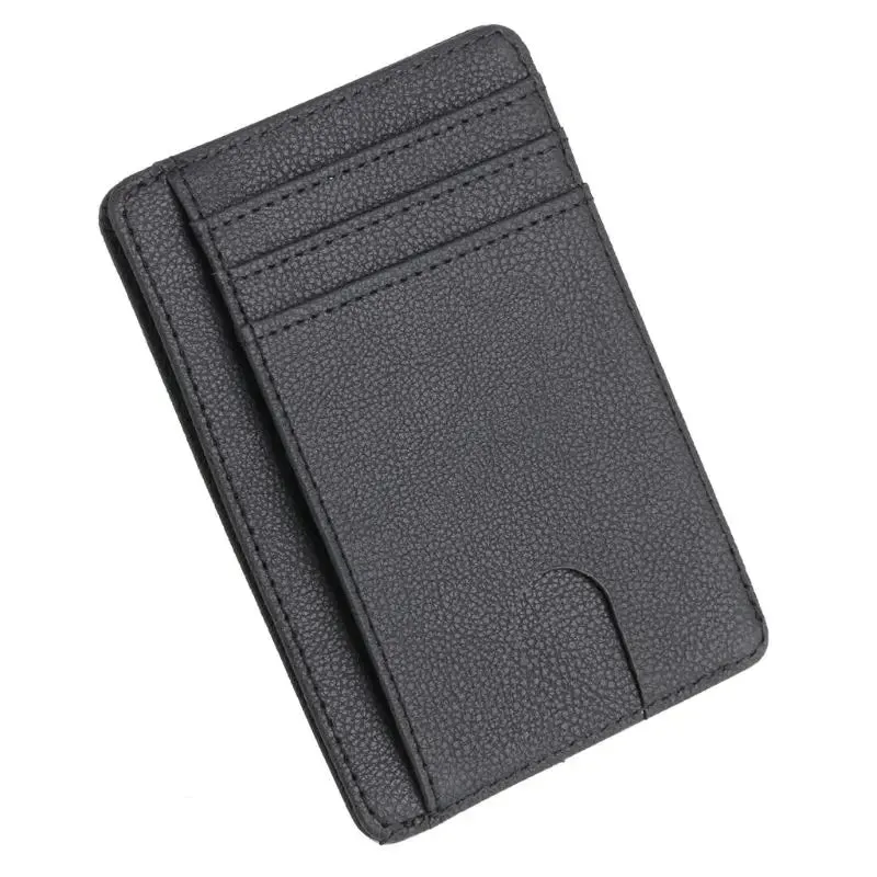 Super Thin RFID Blocking Leather Business Card Wallet