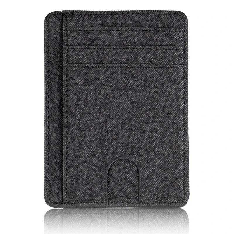 Super Thin RFID Blocking Leather Business Card Wallet