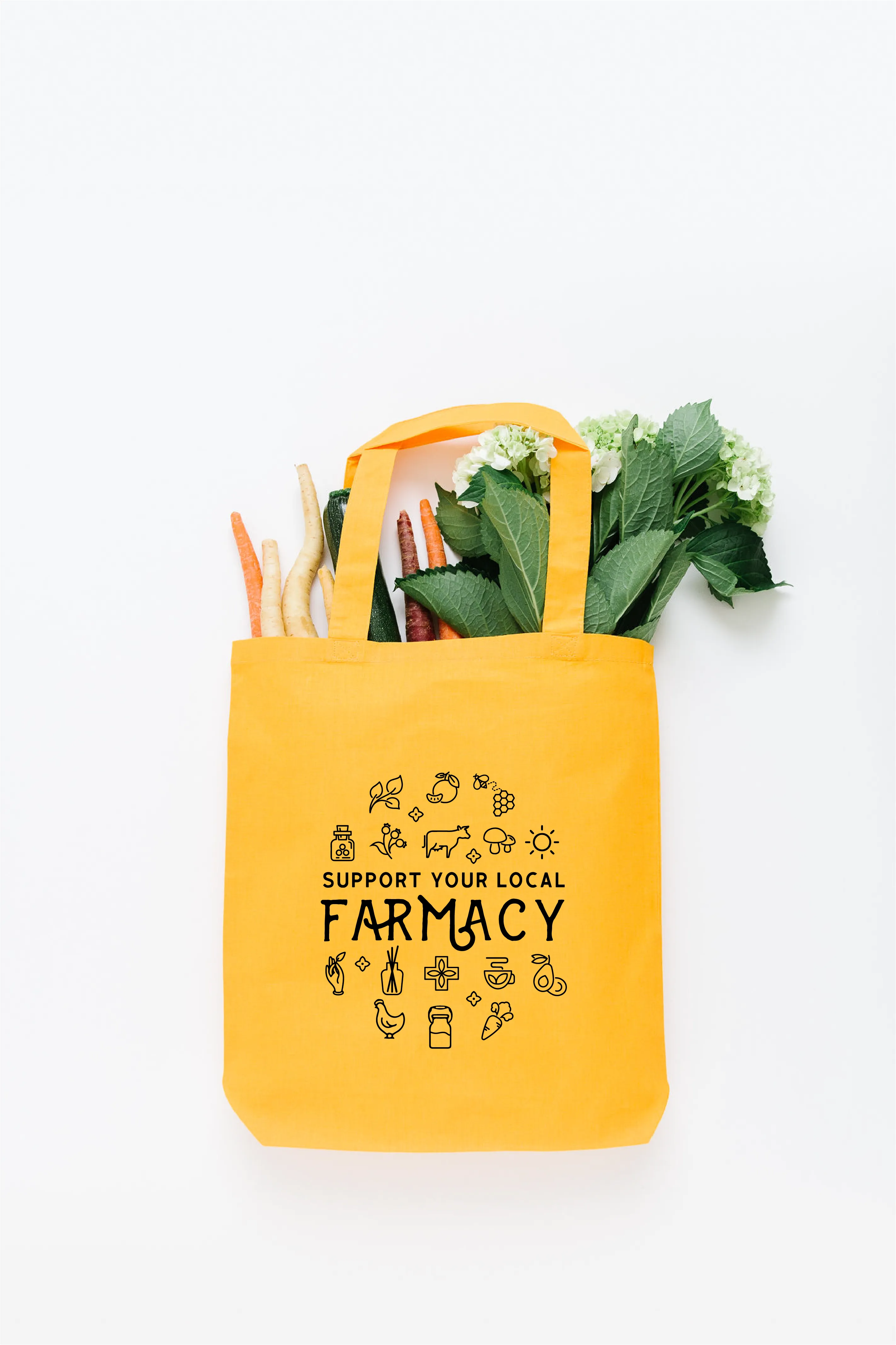 Support Your Local Farmacy Tote Bag