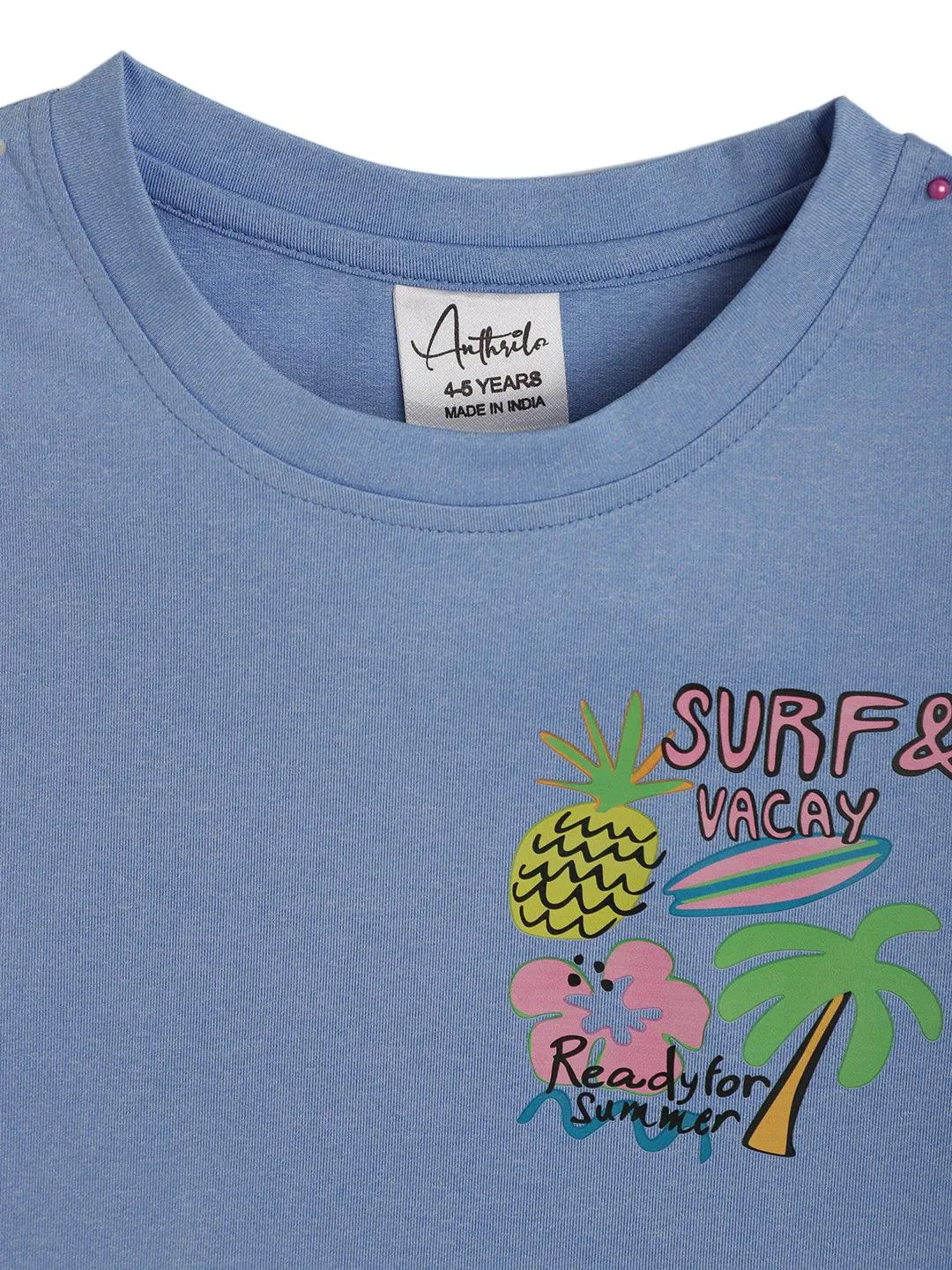 SURF VACAY SKY SUMMER GIRLS T-SHIRT - SKY
