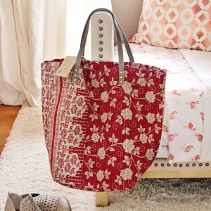 Sweet Stitch Tote in Rose