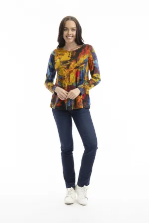 T-Shirt Contemporary Crew Long Sleeve