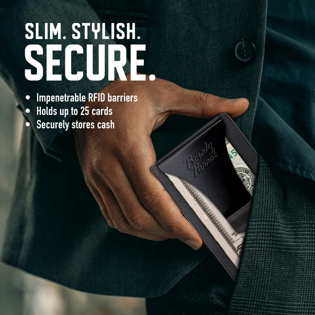 Tactical Wallet | Charcoal Leather