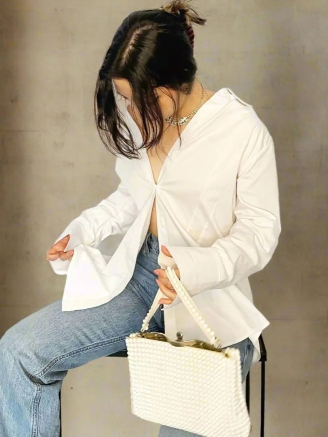 Tailored White Poplin Shirt Made from Stretch Organic Cotton- The Reade