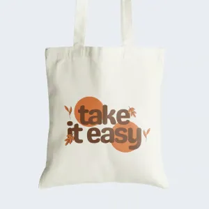 Take It Easy Tote Bag With Zipper