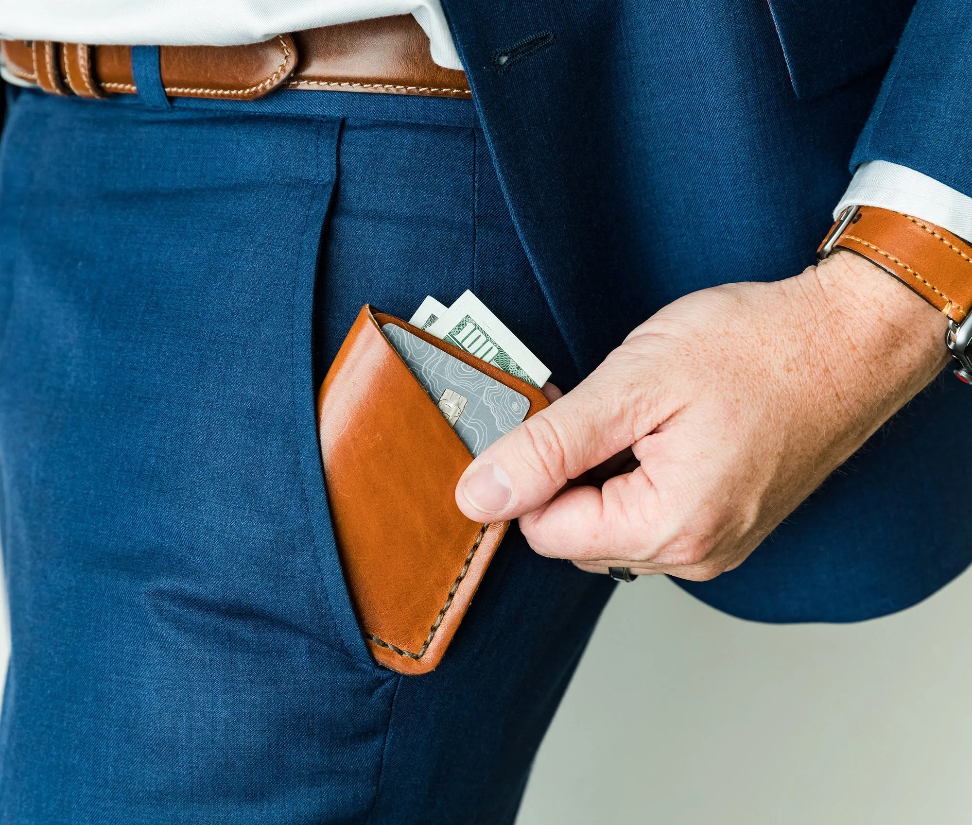 Tall Minimalist Wallet by Lifetime Leather Co