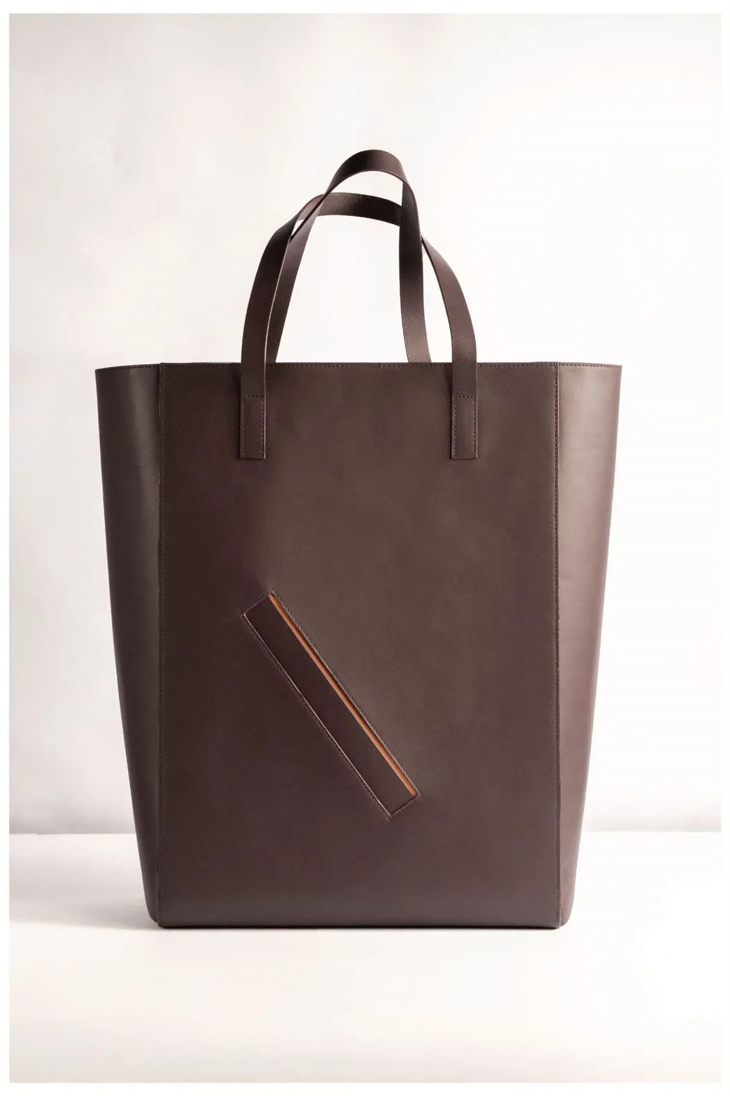 Tanned   I   Pocket Tote    Tote  Umber  TO/PT-UM  I Leather Bag