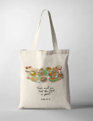 Taste and See (Foodie V1) {Tote Bag}