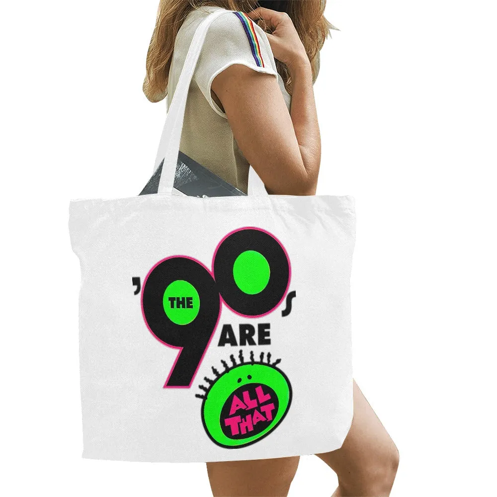 The 90s Are All That Canvas Tote Bag(Large)