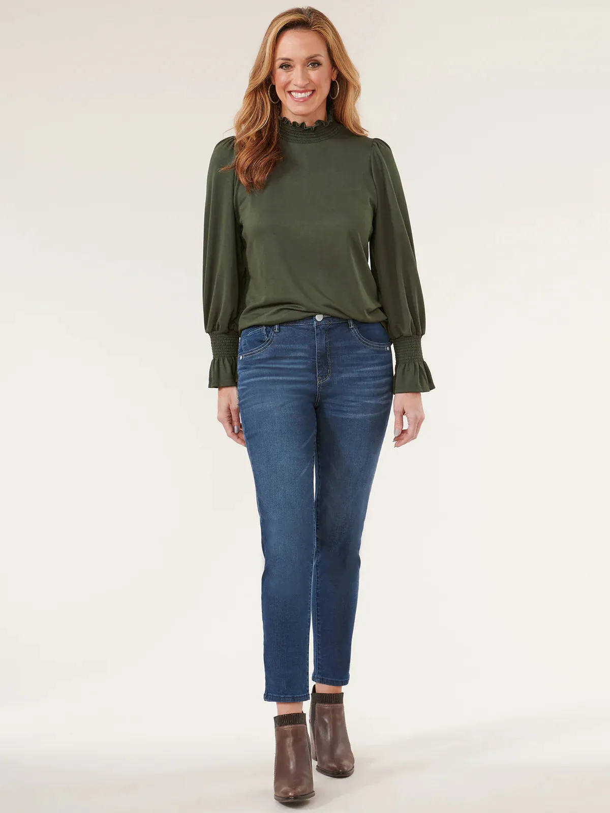 The Alyssa Mock Neck Knit Top