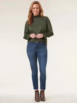 The Alyssa Mock Neck Knit Top