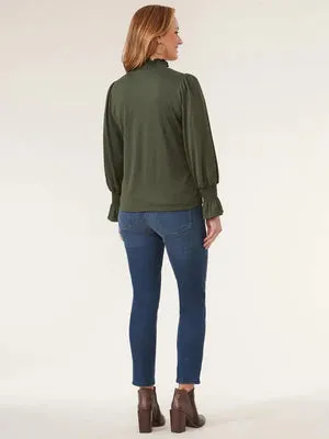 The Alyssa Mock Neck Knit Top