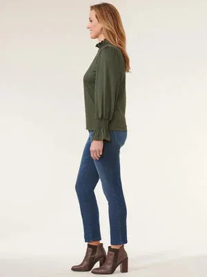 The Alyssa Mock Neck Knit Top