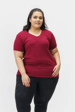 The Girlfriend Tee: Maroon