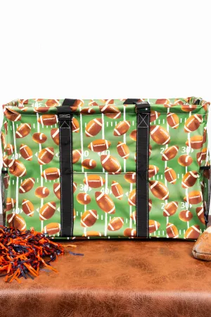The Gridiron Collapsible Double Haul-It-All Basket with Mesh Pockets and Lid