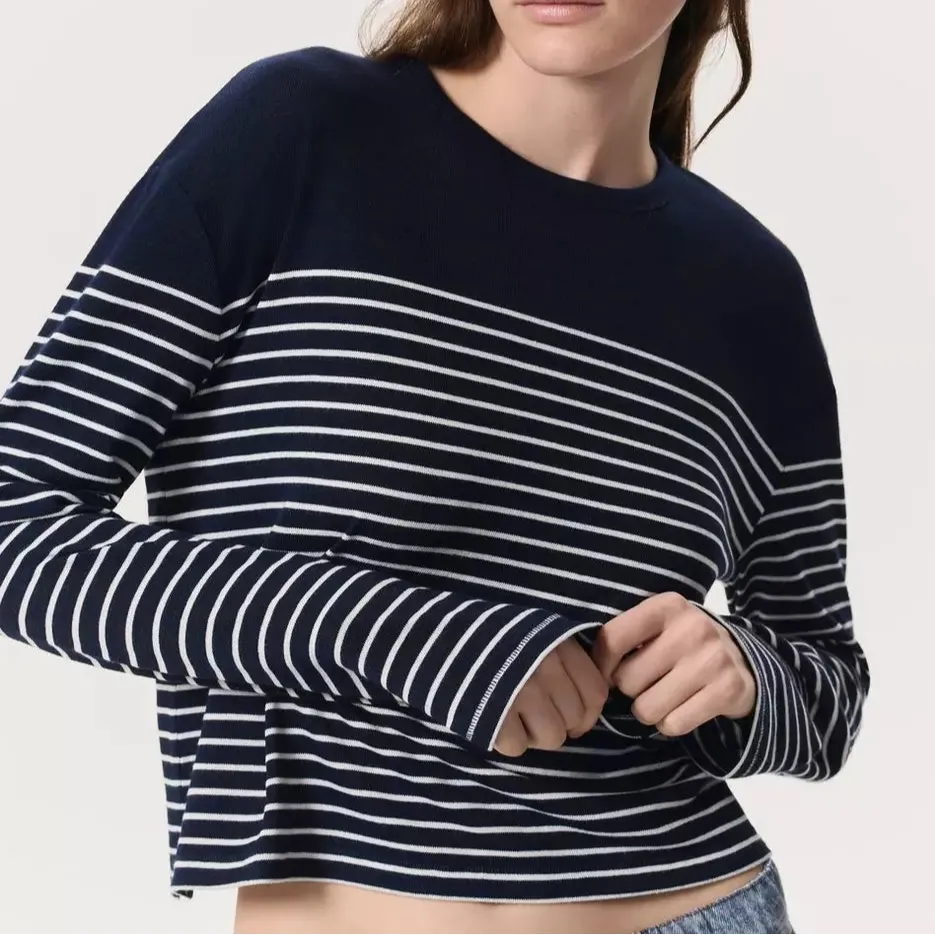 The Knit Striped Long-Sleeve T-Shirt