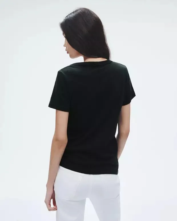 THE SLUB VEE IN BLACK