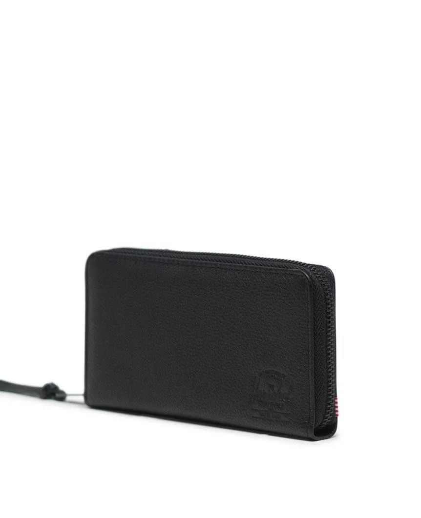 Thomas Wallet Black Pebbled Leather