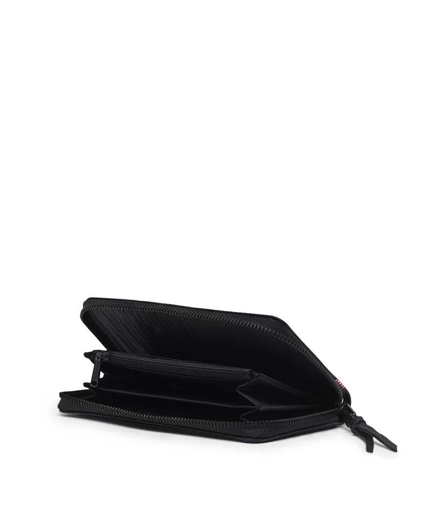 Thomas Wallet Black Pebbled Leather