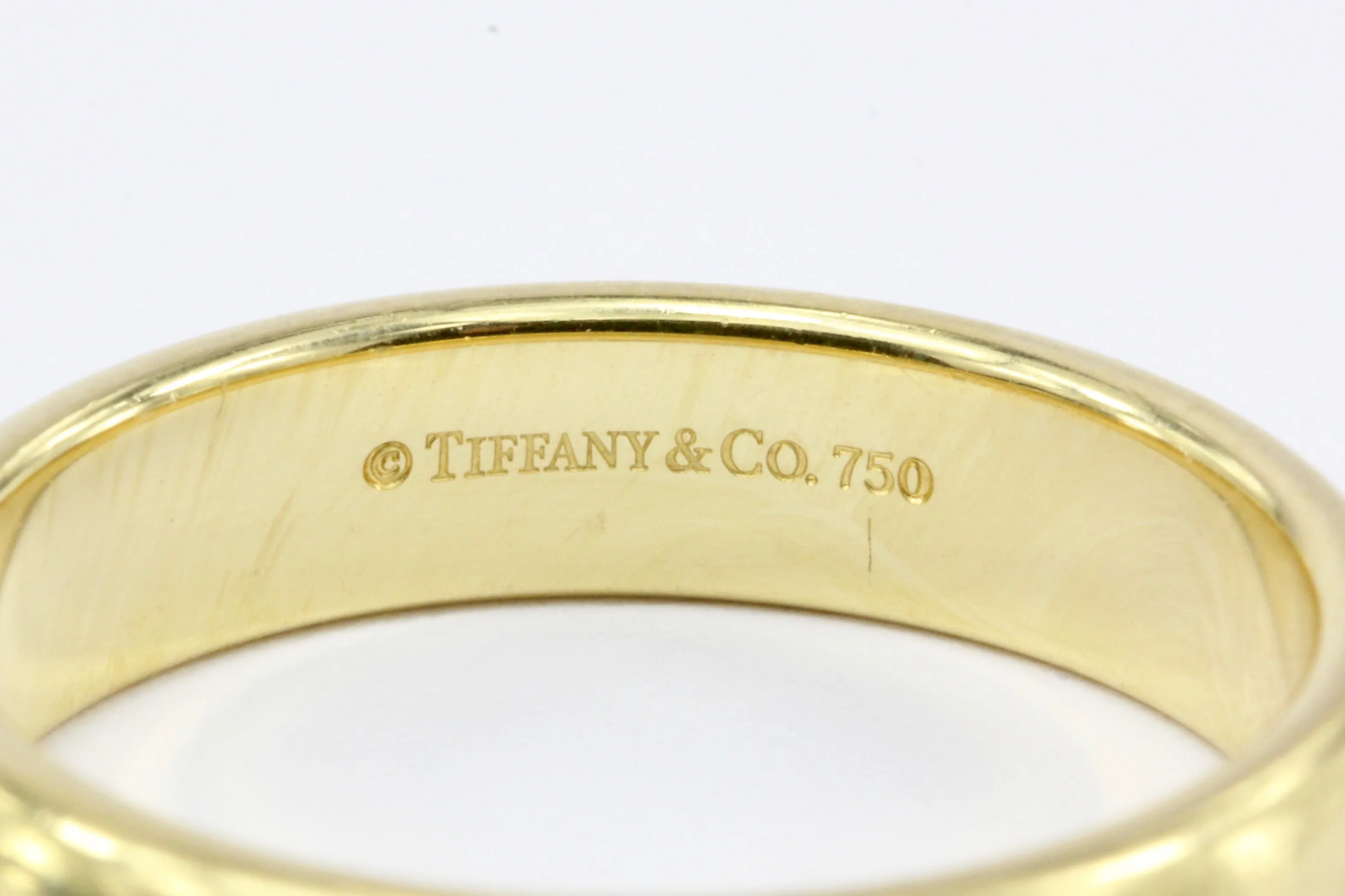 Tiffany & Co 18K Yellow Gold Plain Wedding Band Size 7.5