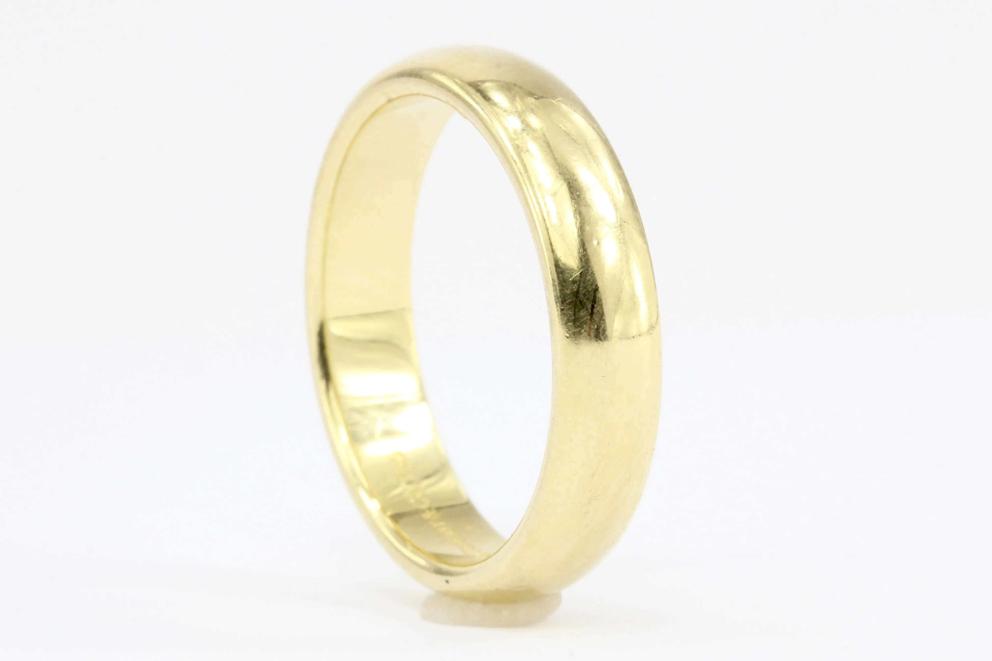 Tiffany & Co 18K Yellow Gold Plain Wedding Band Size 7.5