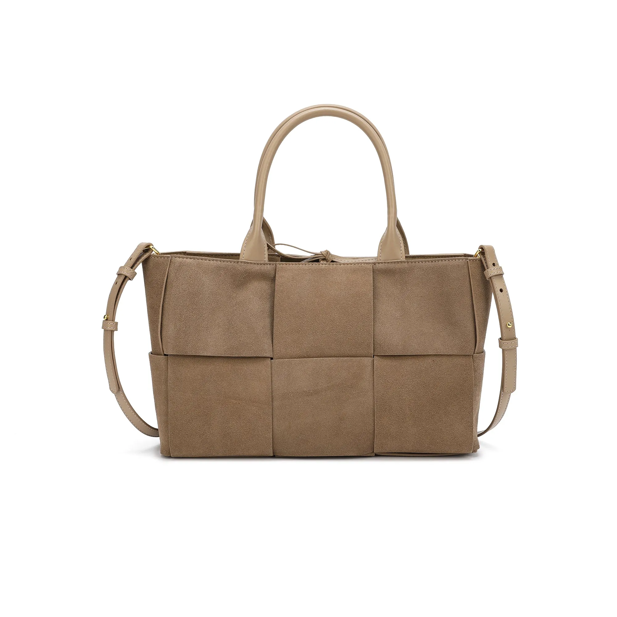 Tiffany & Fred Genuine Suede Leather Tote Bag