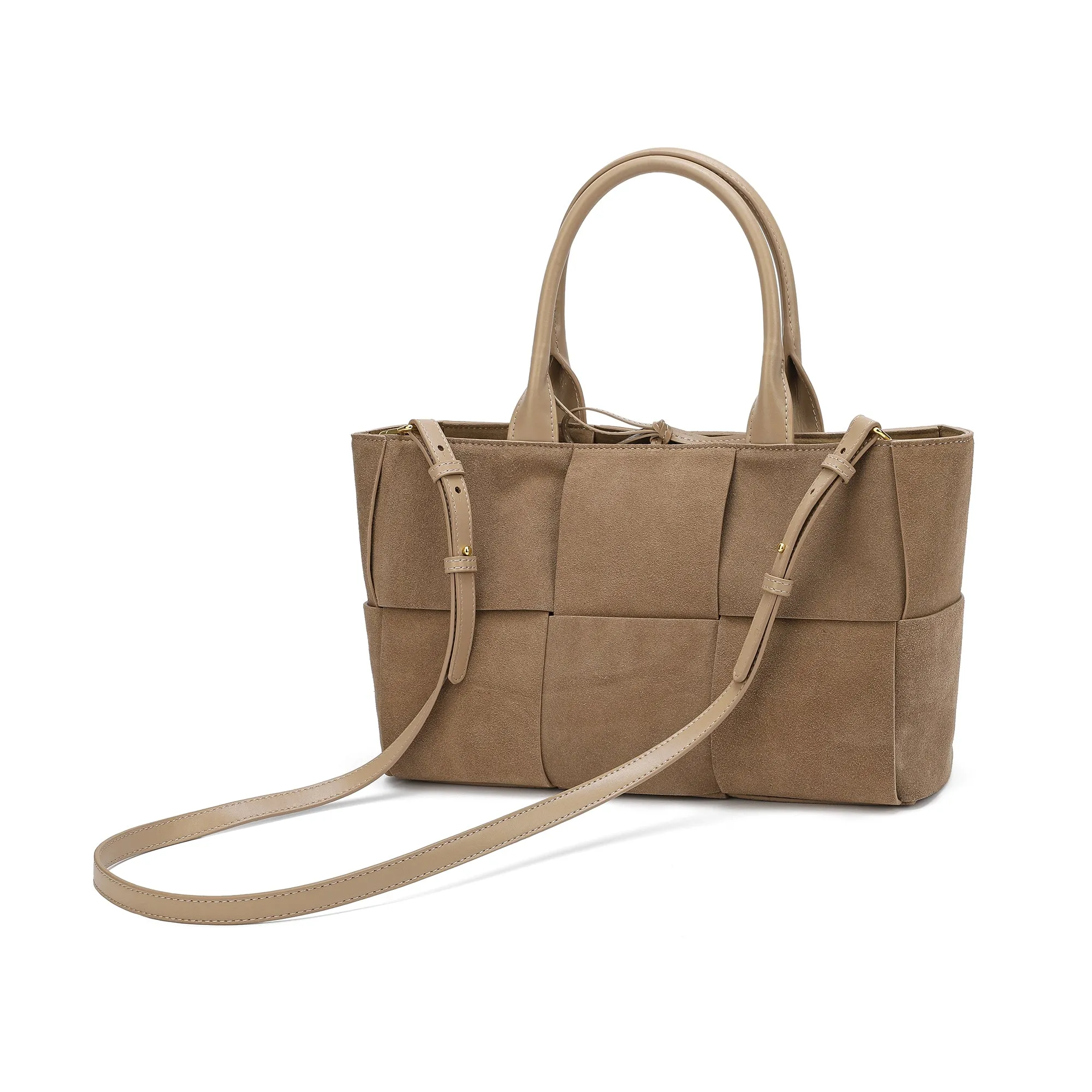 Tiffany & Fred Genuine Suede Leather Tote Bag