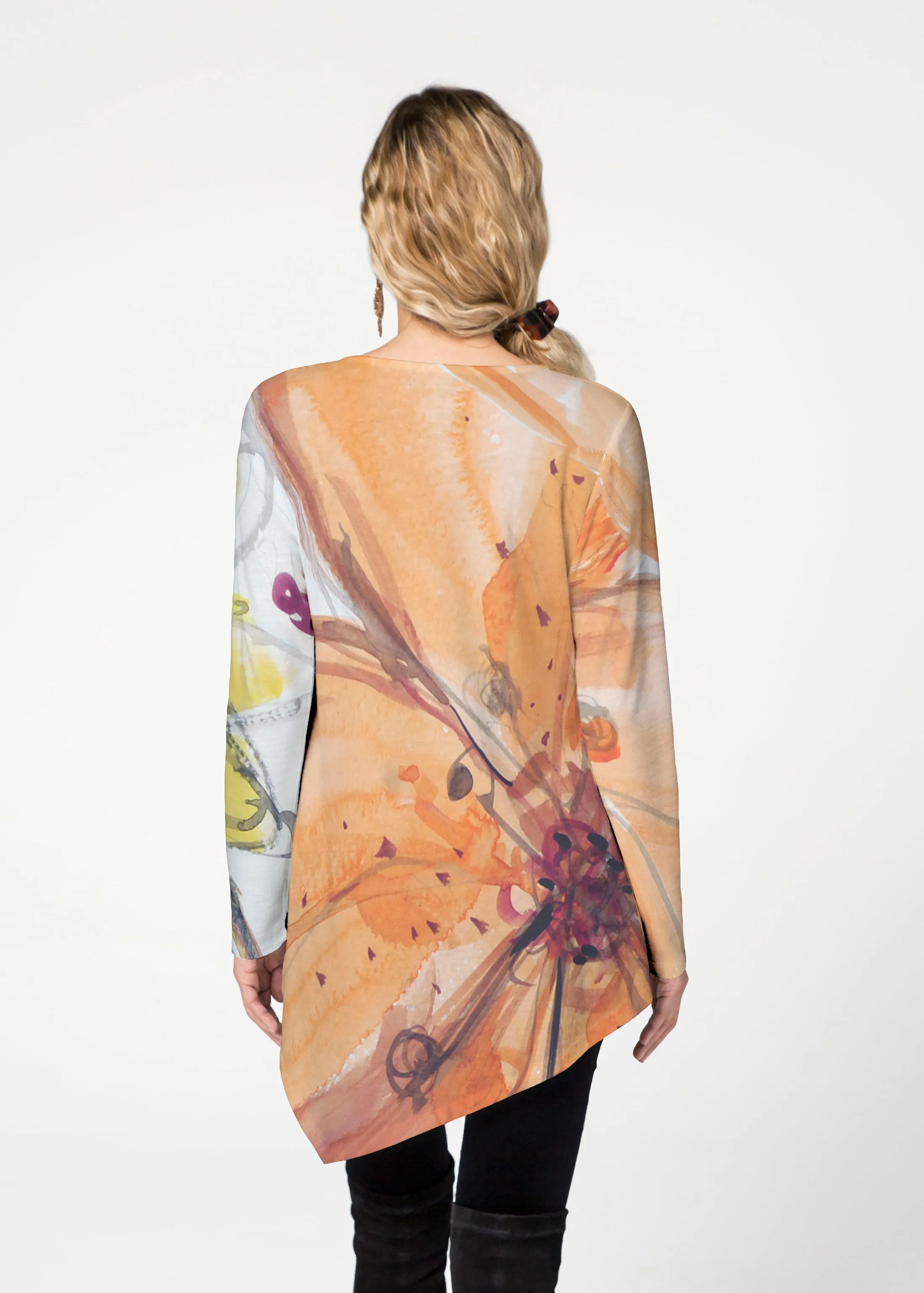 Tiger Lily (15021) ~ Asymmetrical French Terry Tunic
