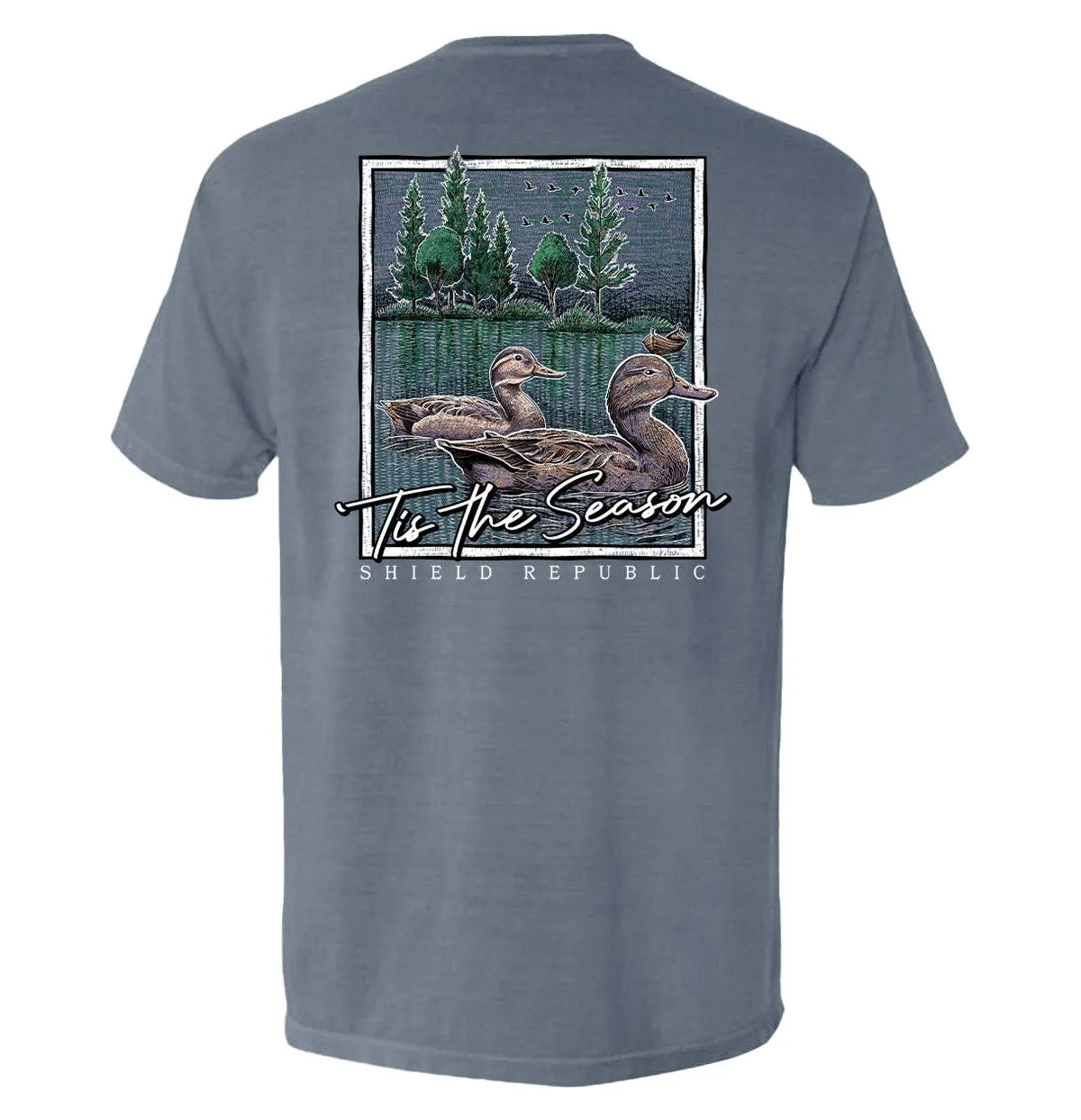 Tis the Season Duck: Bay / 2XL / Comfort Colors Pocket Tee