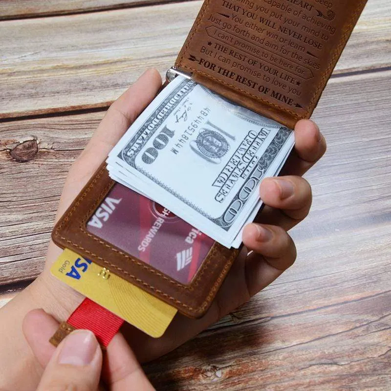 To My Grandson - Never Lose - Money Clip Wallet