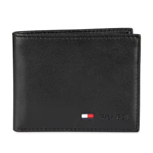 Tommy Hilfiger RFID Protection Hipster Valet Billfold Wallet Men - BLK
