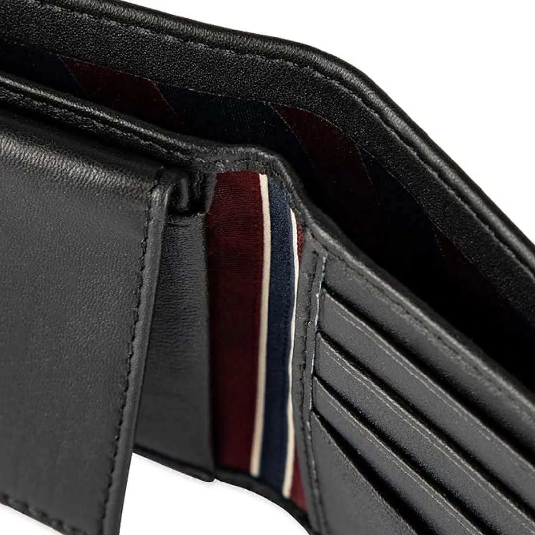 Tommy Hilfiger RFID Protection Hipster Valet Billfold Wallet Men - BLK