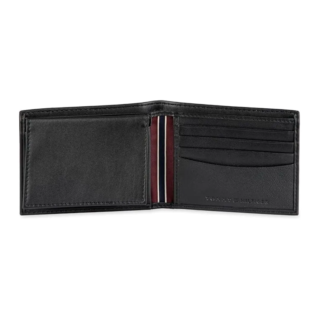 Tommy Hilfiger RFID Protection Hipster Valet Billfold Wallet Men - BLK