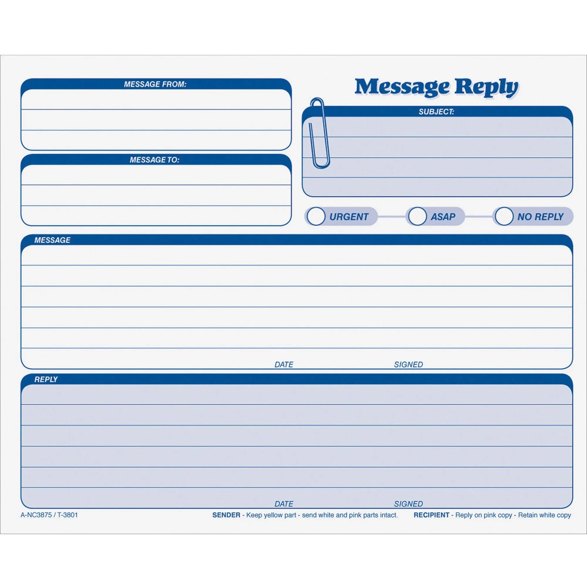 TOPS Rapid Letter Carbonless Snap-Off Sets