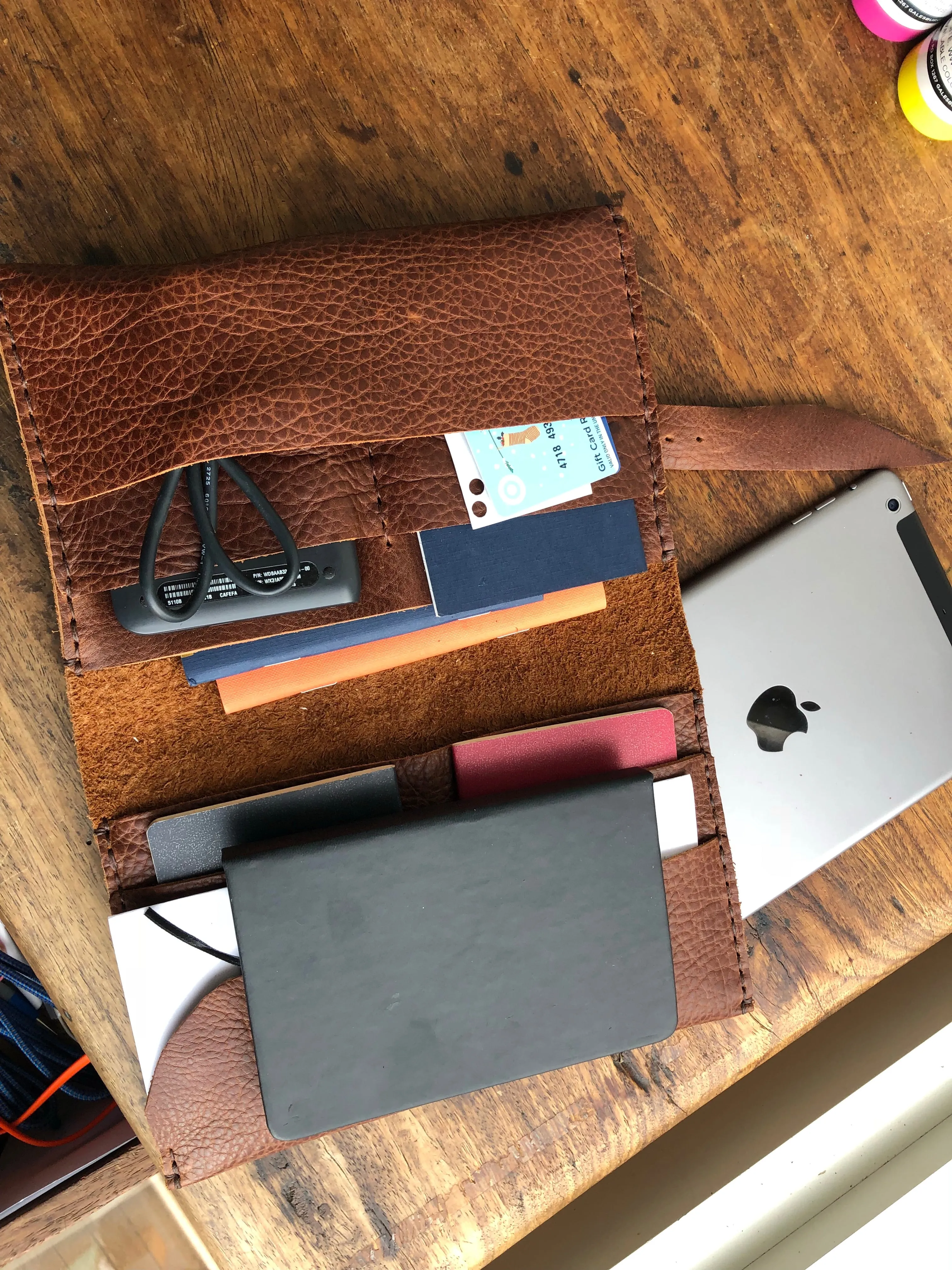 Travel Organizer / Hobonichi Cousin Cover / Travel Wallet / 8 Pocket Organizer
