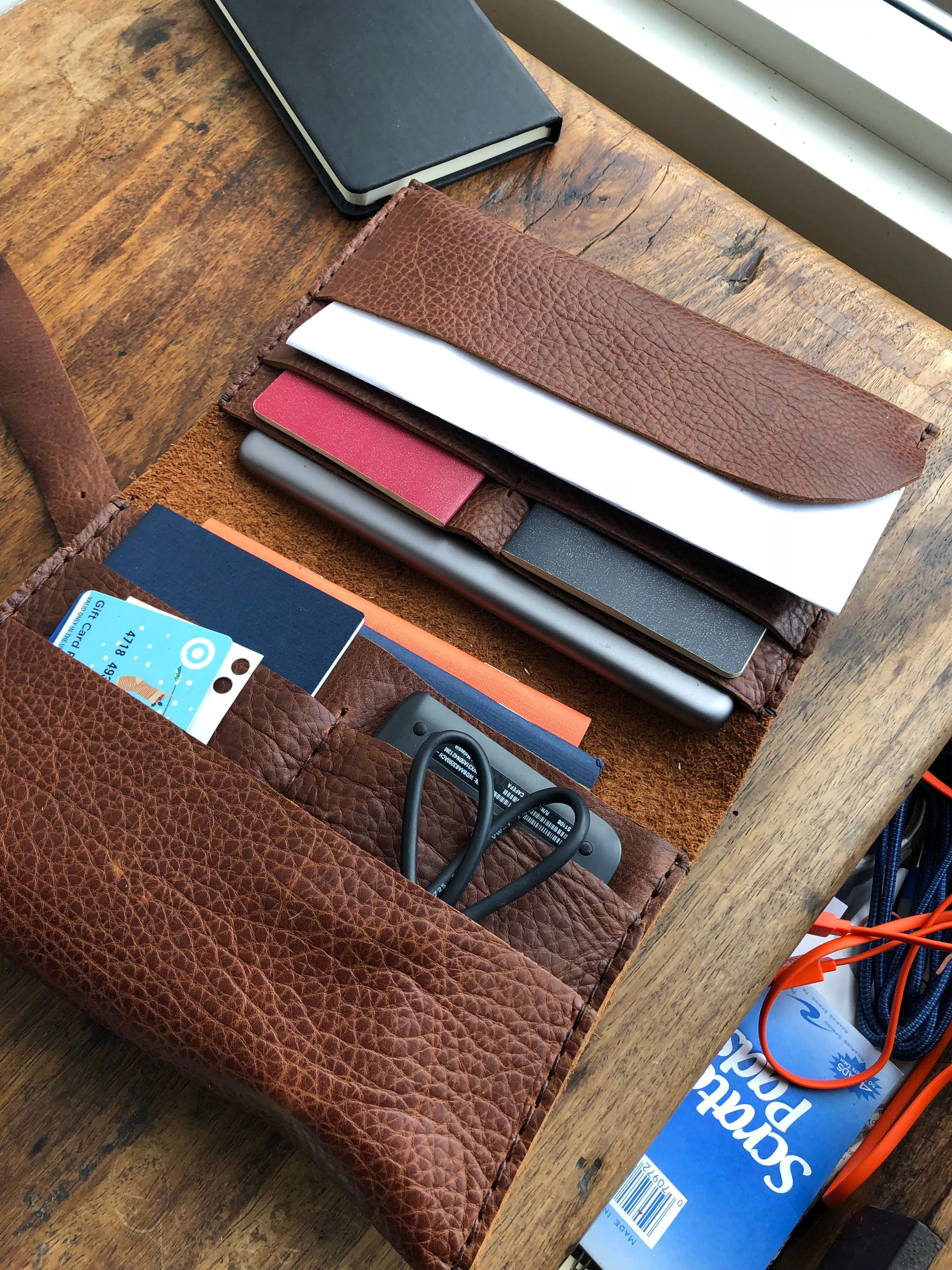 Travel Organizer / Hobonichi Cousin Cover / Travel Wallet / 8 Pocket Organizer