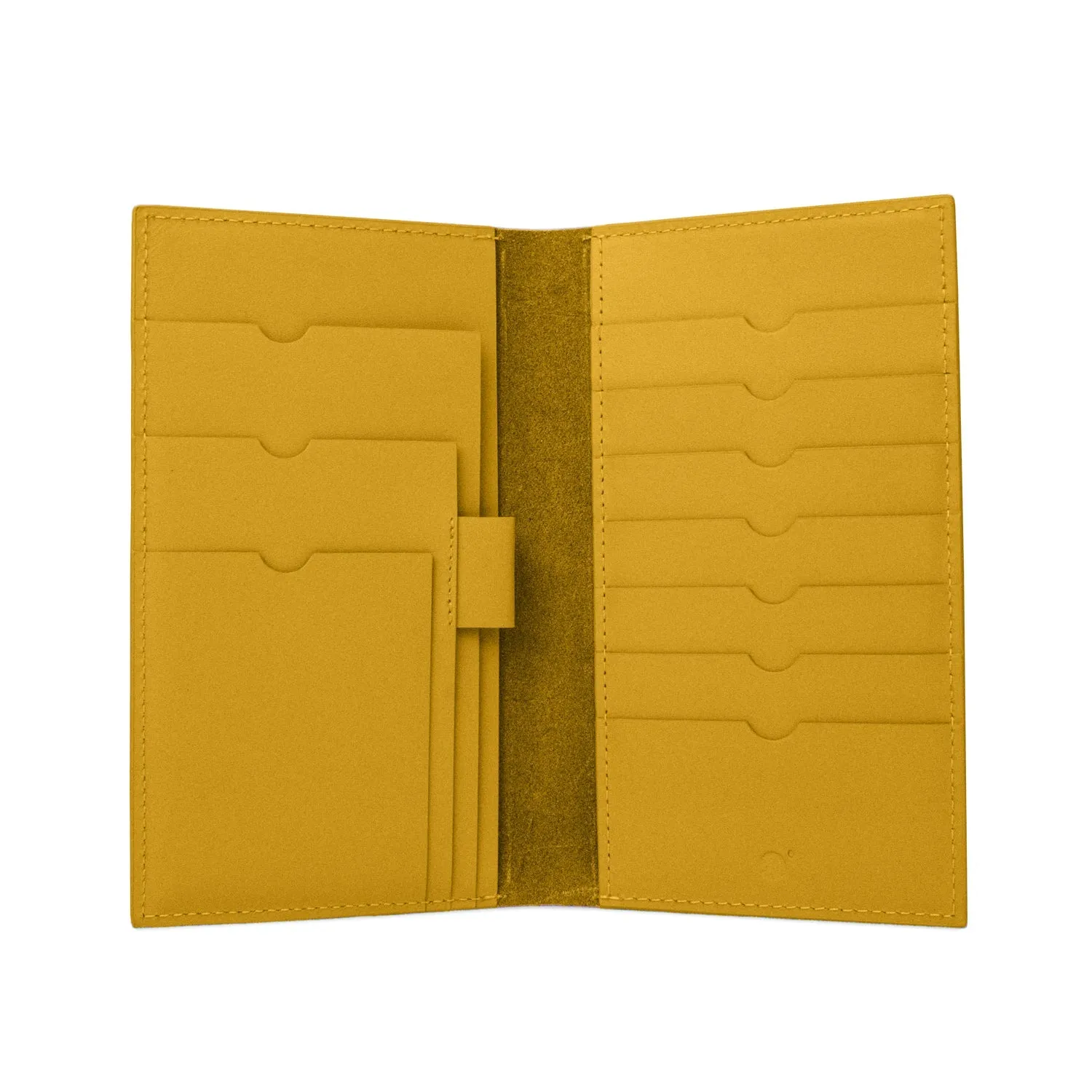 Travel Wallet in Amber Yellow