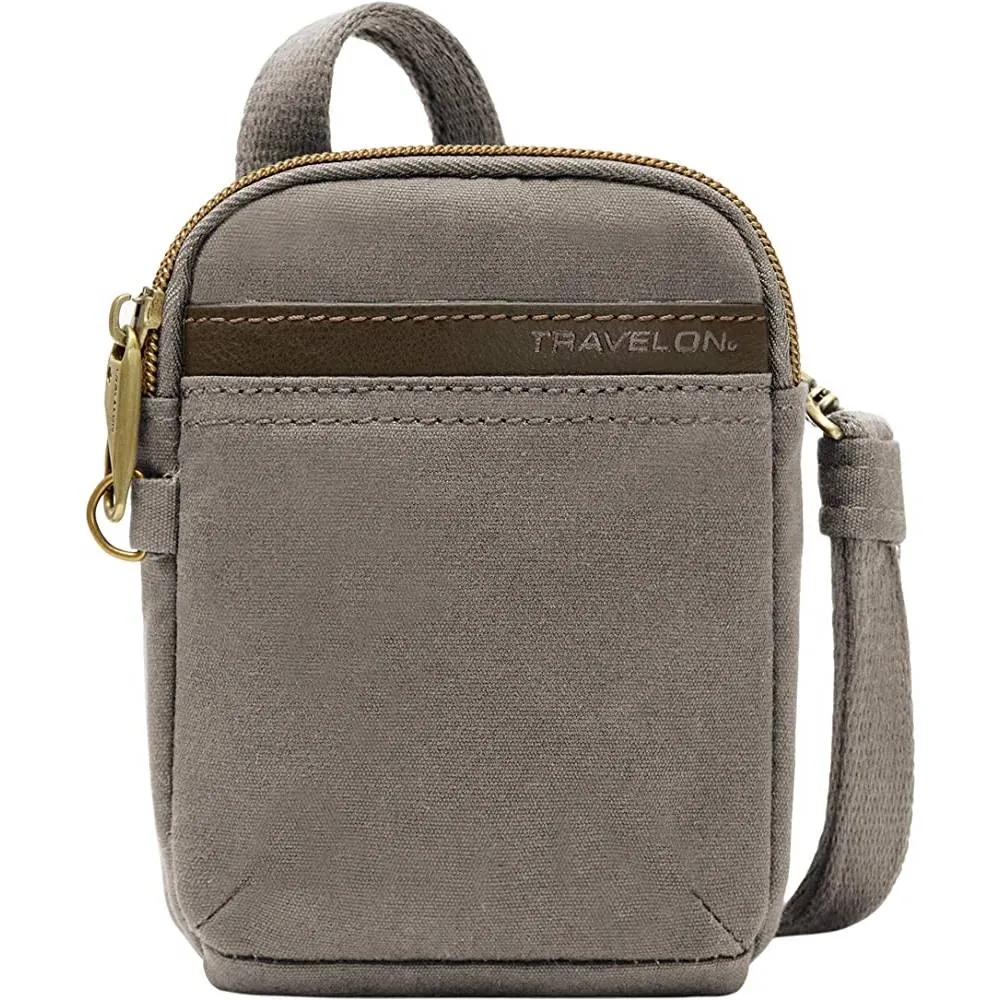 Travelon Anti-Theft Courier Mini Crossbody, Navy, 4.5" x 6.5" x 1.75" | Multiple Colors