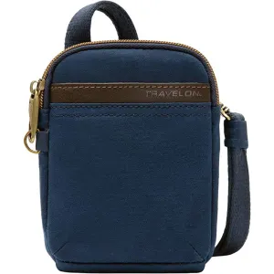 Travelon Anti-Theft Courier Mini Crossbody, Navy, 4.5" x 6.5" x 1.75" | Multiple Colors