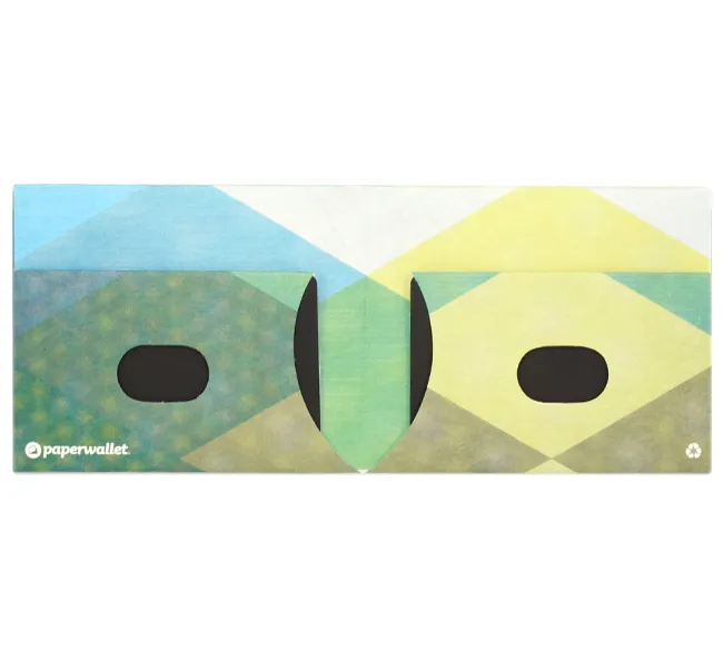 Triangle Moire | RFID Slim Wallet