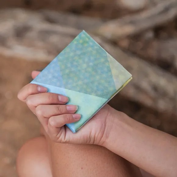 Triangle Moire | RFID Slim Wallet